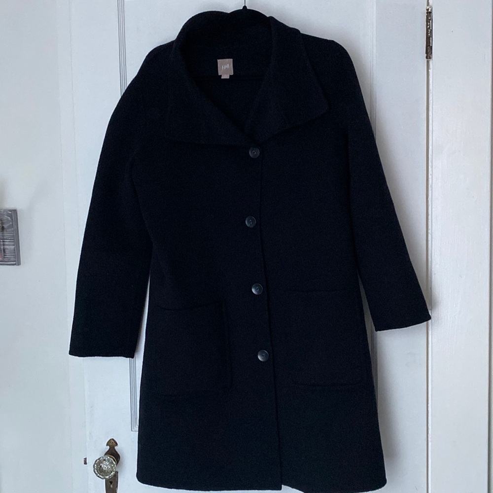 J.Jill long wool coat with buttons